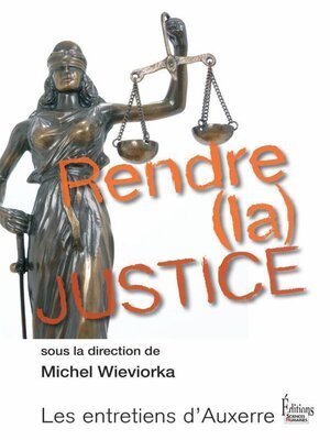 cover image of Rendre (la) justice